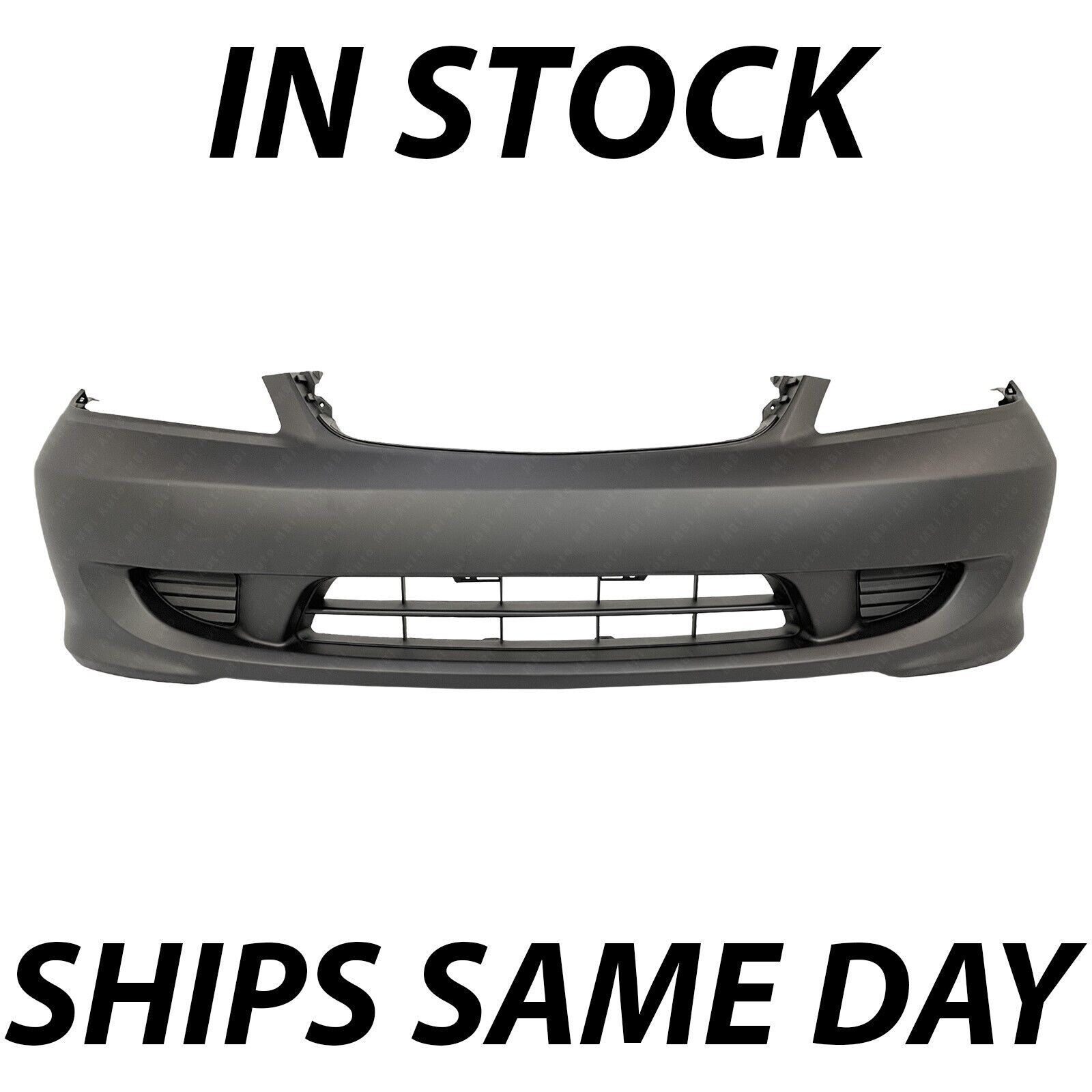 NEW Primered - Front Bumper Cover for 2004 2005 Honda Civic Sedan / Coupe 04 05