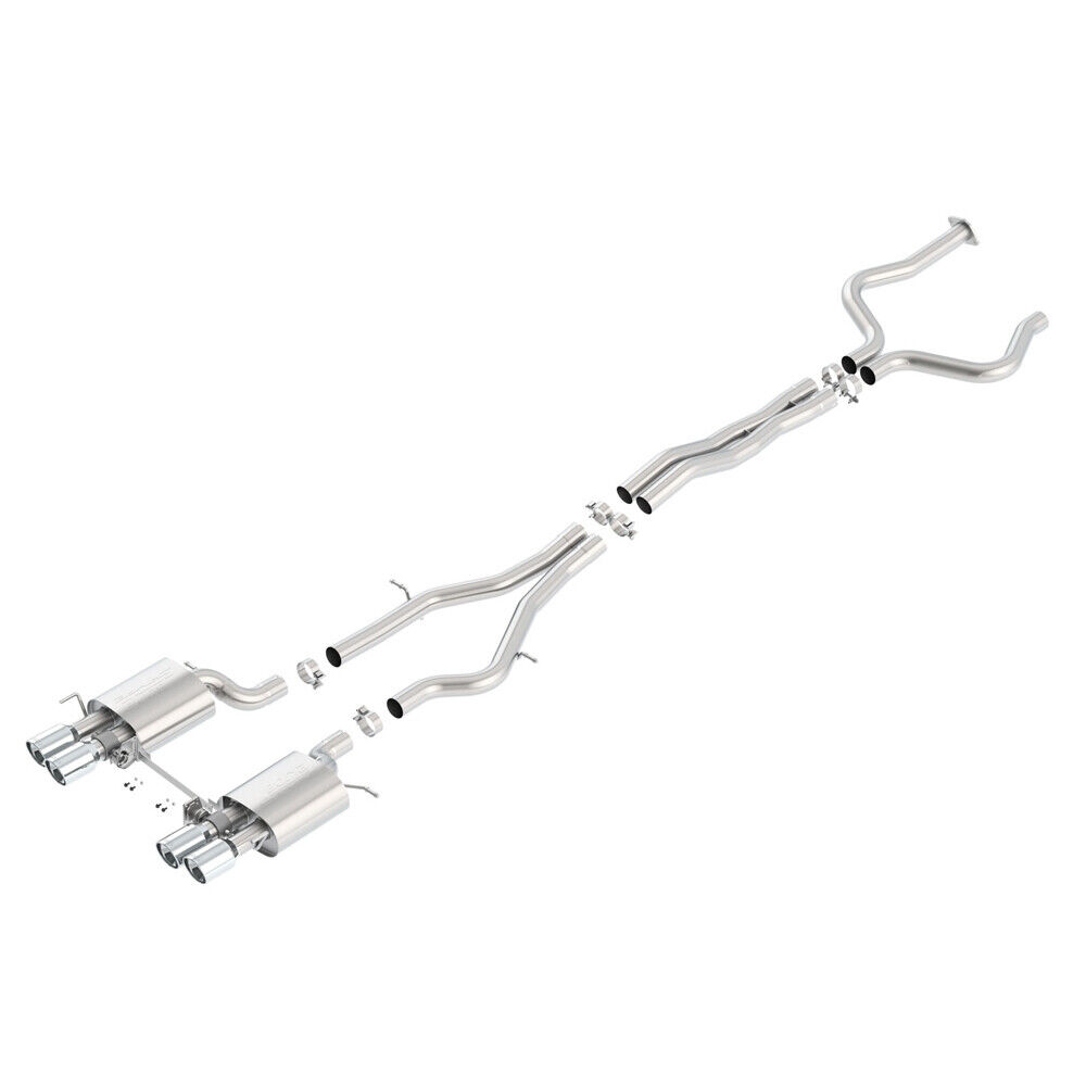 Borla 140692 S-Type Stainless Cat Back Exhaust for 2016-19 Cadillac ATS-V 3.6 V6