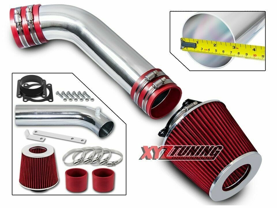 RED Short Ram Air Intake Induction Kit + Filter For 03-06 350Z/G35/FX35 3.5L V6