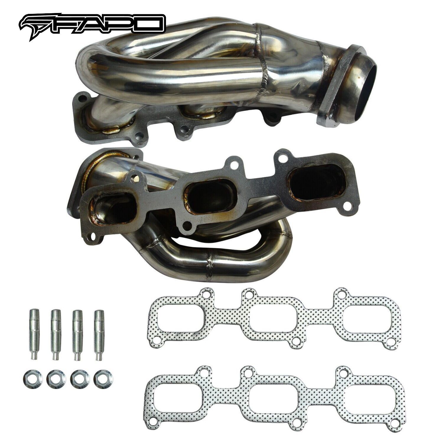 FAPO Shorty Headers for 11-15 Ford Mustang 3.7L 227 V6 Base ST Coupe Convertible