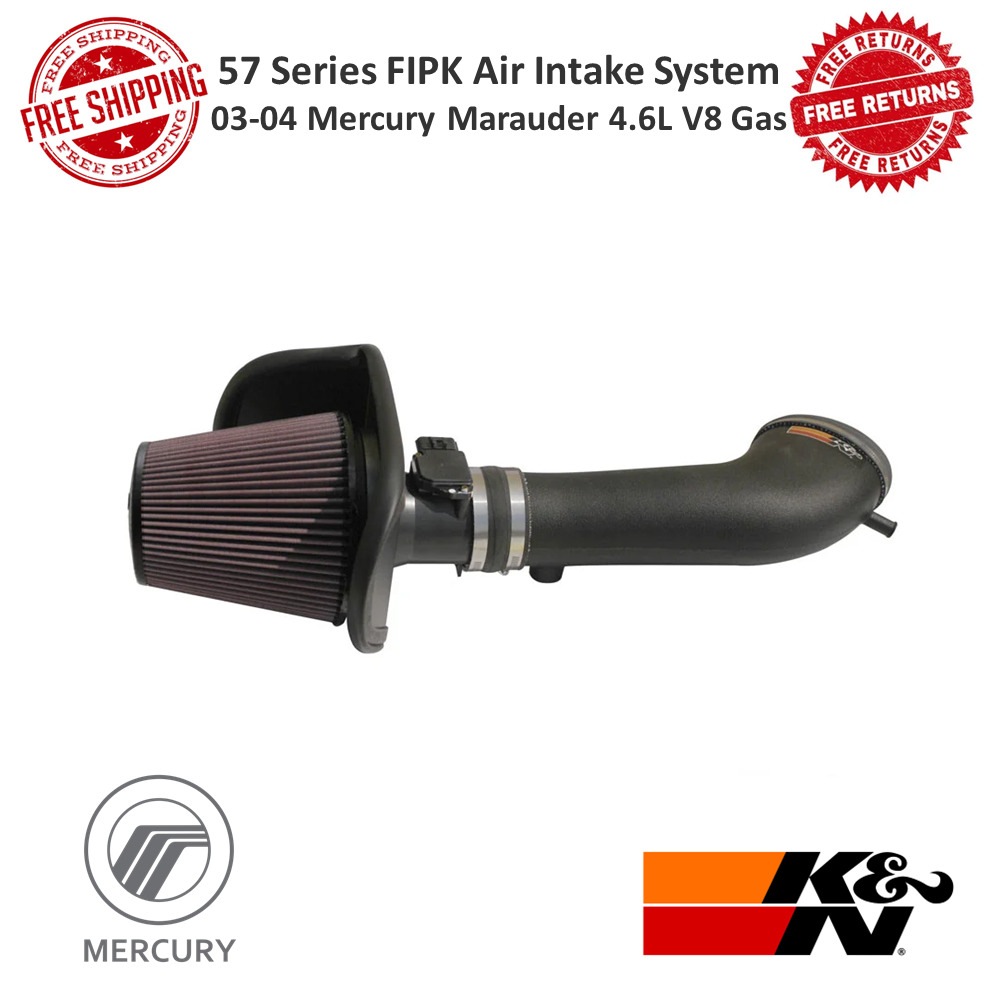 K&N 57 Series FIPK Gen II Air Intake System HDPE For 03-04 Mercury Marauder 4.6L