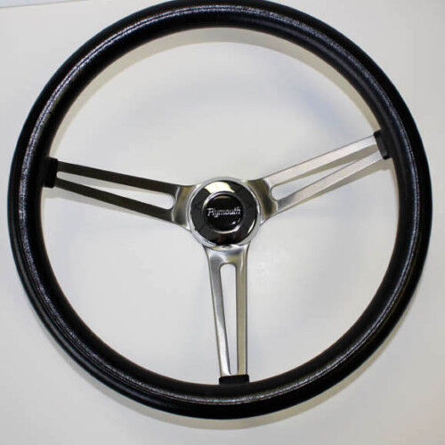 1967 Road Runner Barracuda Fury Grant GTX Black Steering Wheel 15
