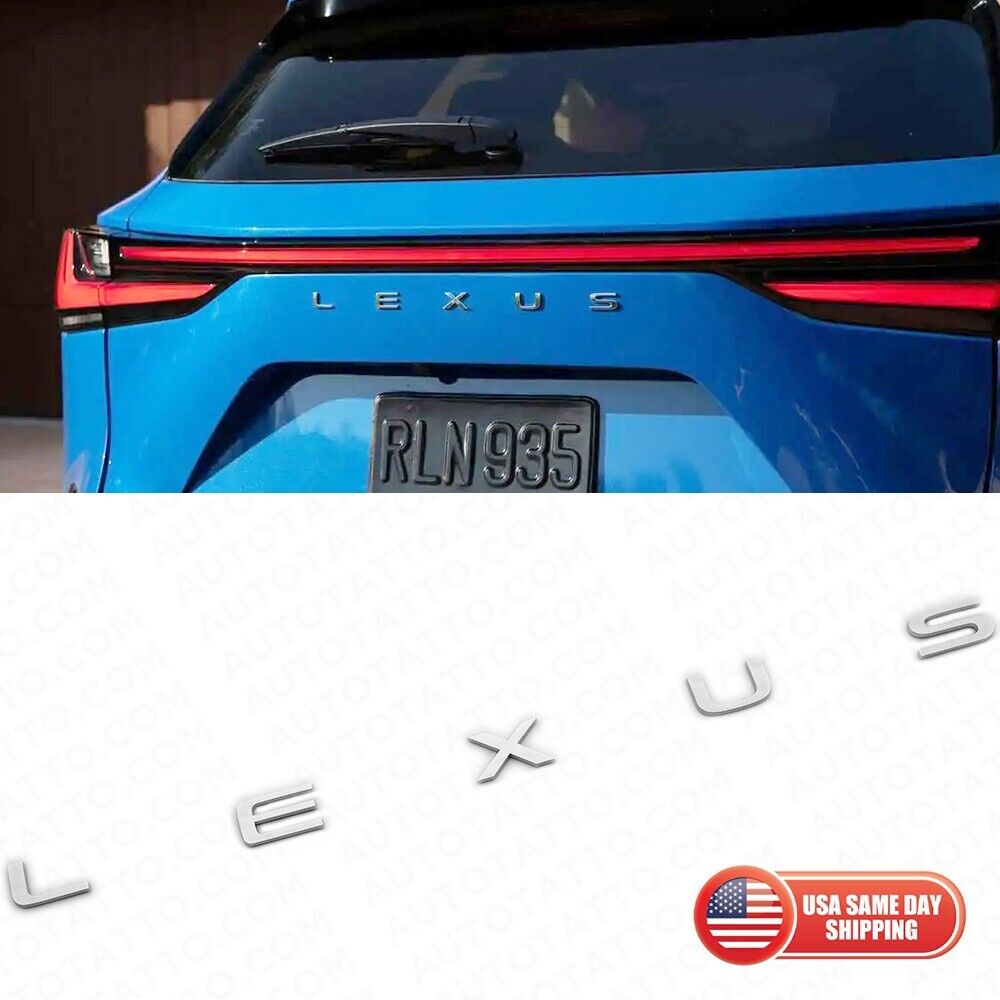 2022+ Lexus NX Liftgate Letter Logo Badge 3D Emblem Car Decorate OEM Chrome