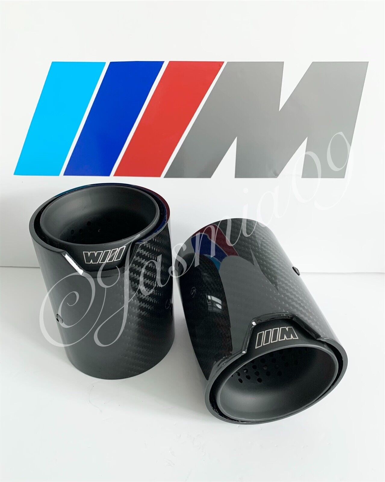 60mm M PERFORMANCE MPE STYLE CARBON EXHAUST TIPS M135i M140i M235i M240i 340 435