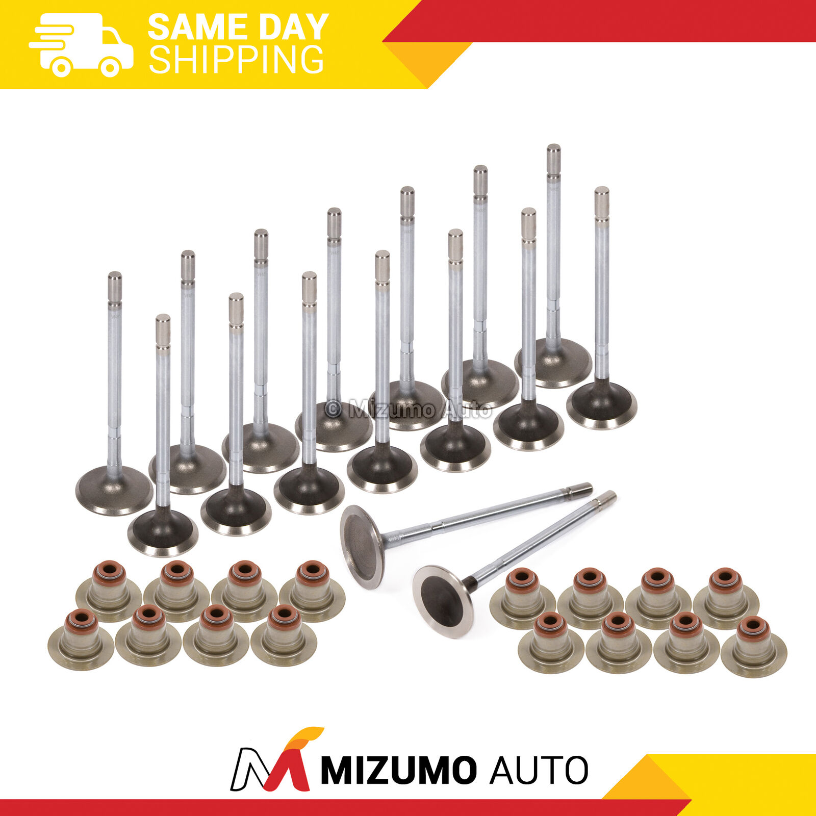 Intake Exhaust Valves w/ Seals Fit Dodge Mitsubishi Eagle Plymouth 2.0 2.4 DOHC