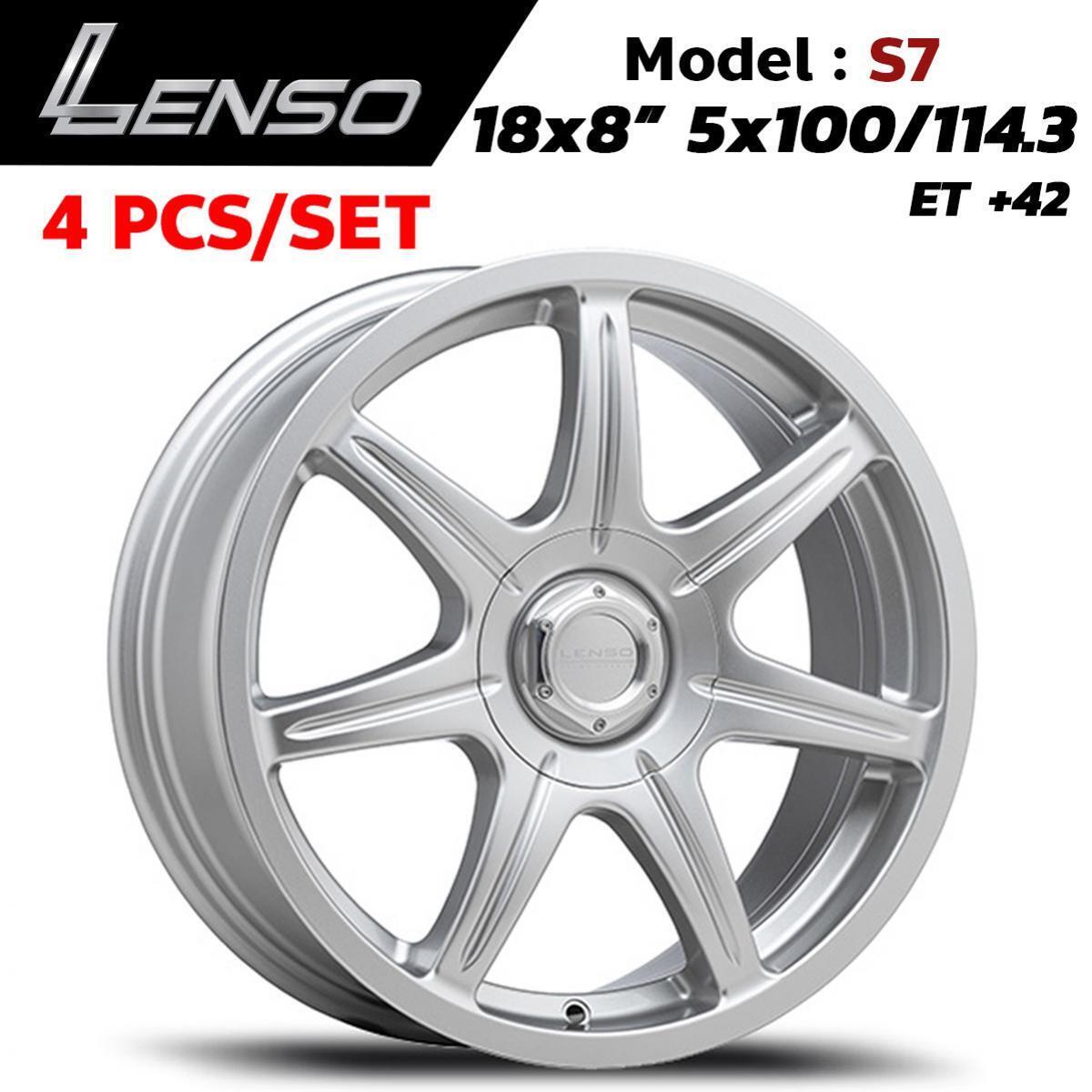 New Lenso S7 Wheel Rim 18x8 PCD 5x100/114.3 ET+42 For Mitsubishi Eclipse set 4