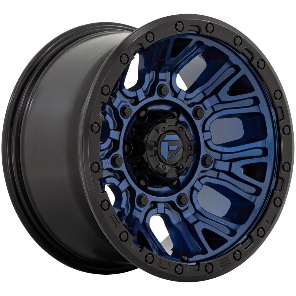 Fuel D827 Traction 17x9 6x5.5/6x139.7 1 Dark Blue Black Ring Wheels(4) 106.1 17\