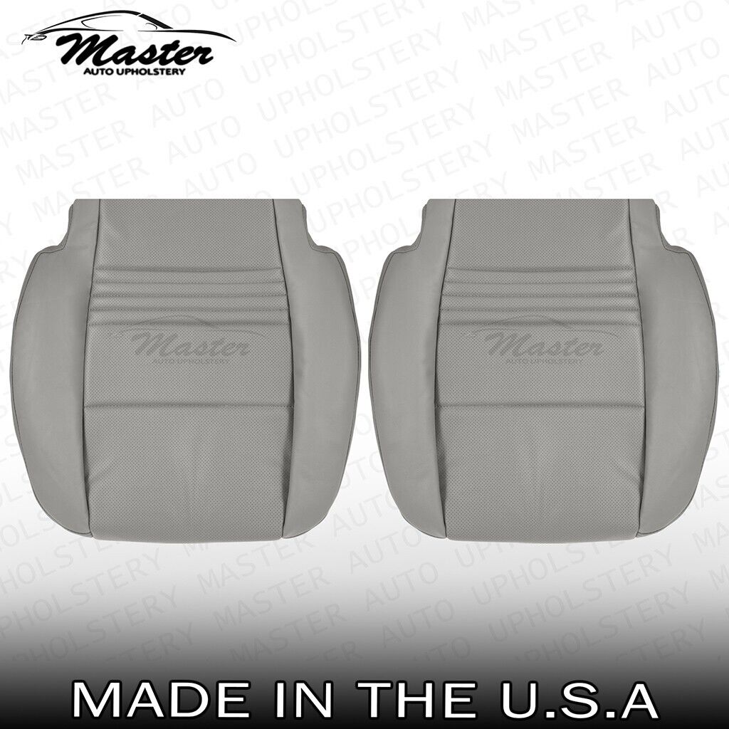 Fits 1997-2004 Porsche Boxster Leather Left & Right Lower Gray Seat Covers Perf.