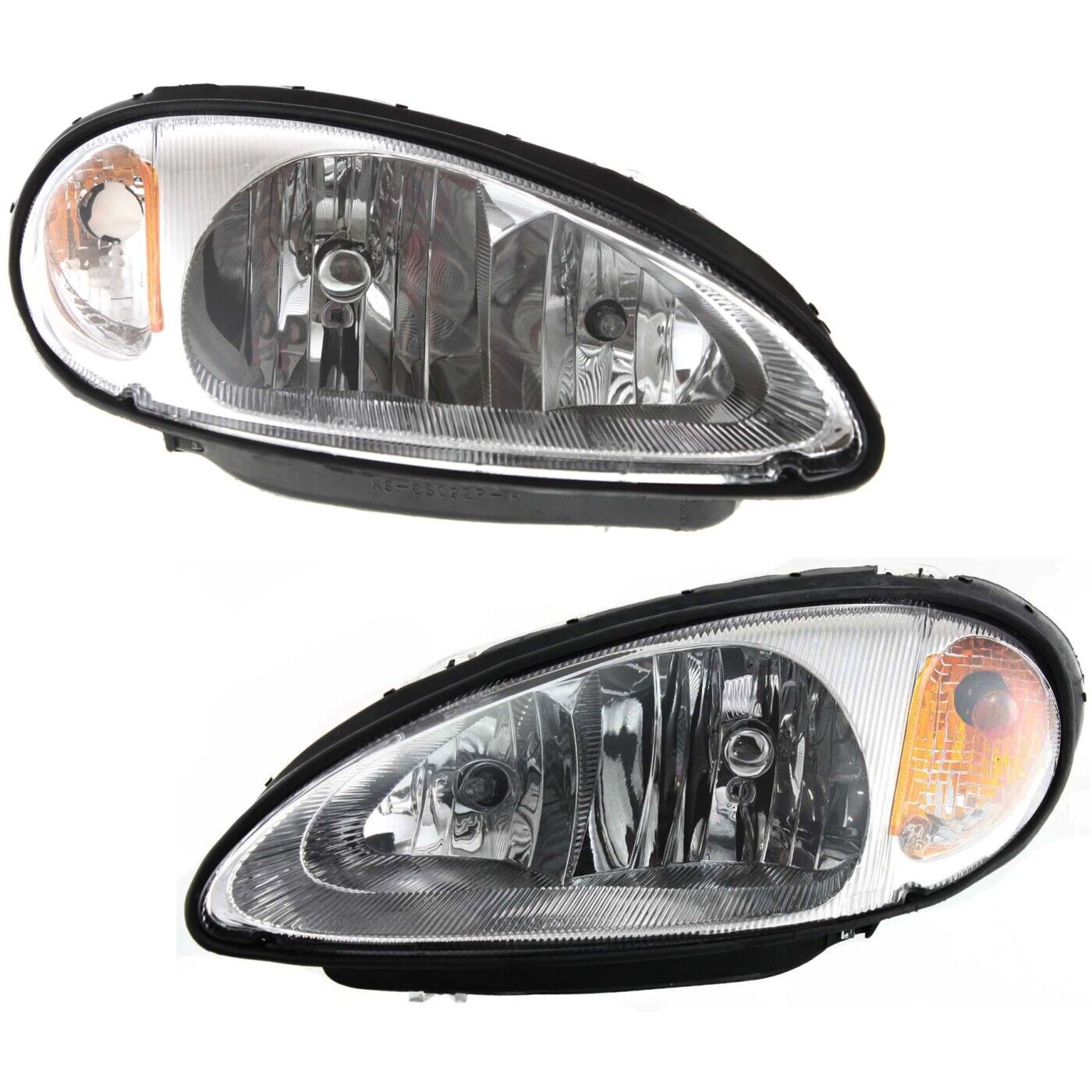 Headlight Set For 2001-2005 Chrysler PT Cruiser Left & Right Side w/ bulb