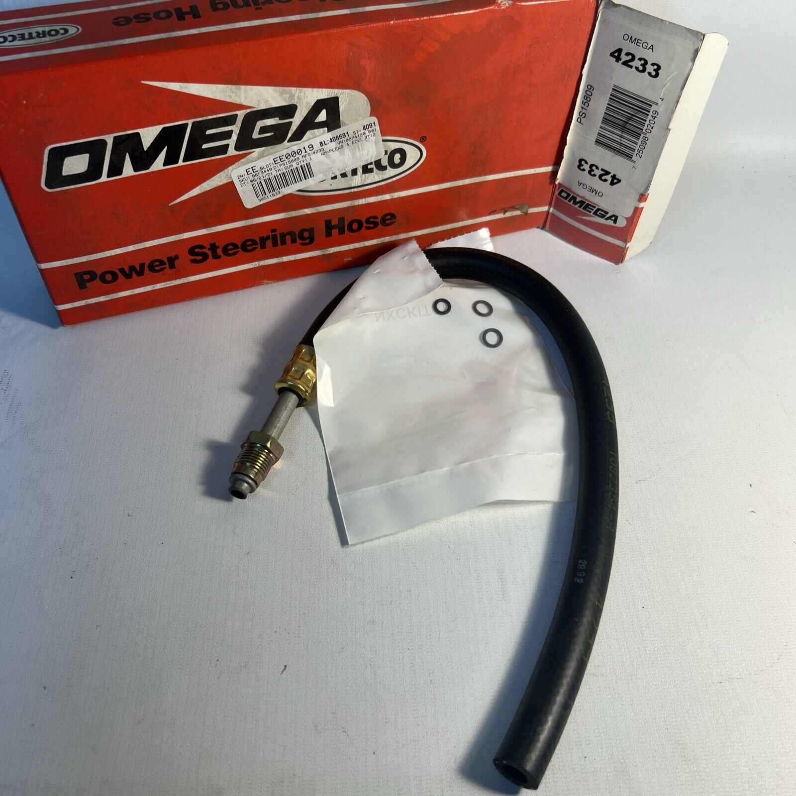 Power Steering Return Line Hose Assembly-GAS Omega Hose 4233