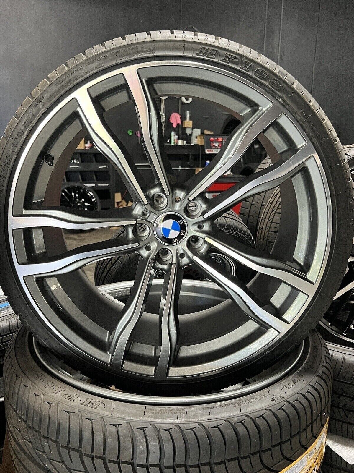 Set 4 BMW X5M X6M 2020-2024 Wheels 22 Inch X5 X6 5x112 W/ Tires
