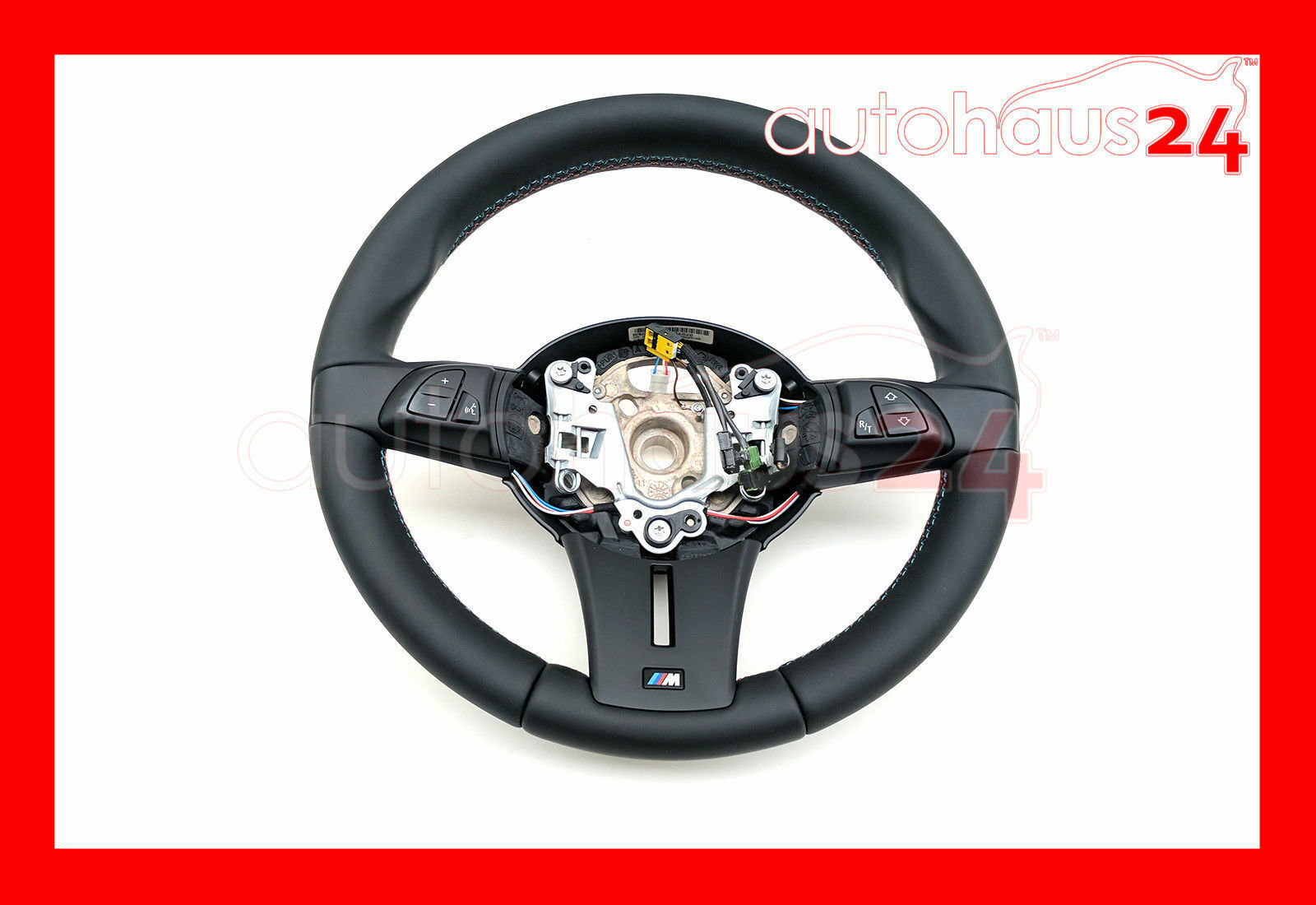 BMW E85 E86 Z4 M ROADSTER NAPPA LEATHER TRI-COLOR STITCHING STEERING WHEEL OEM