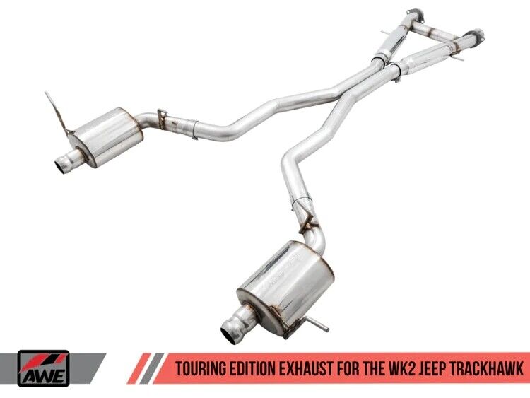 AWE Tuning Track Edition Exhaust w/ Stock Tips for 2020 Grand Cherokee Trackhawk