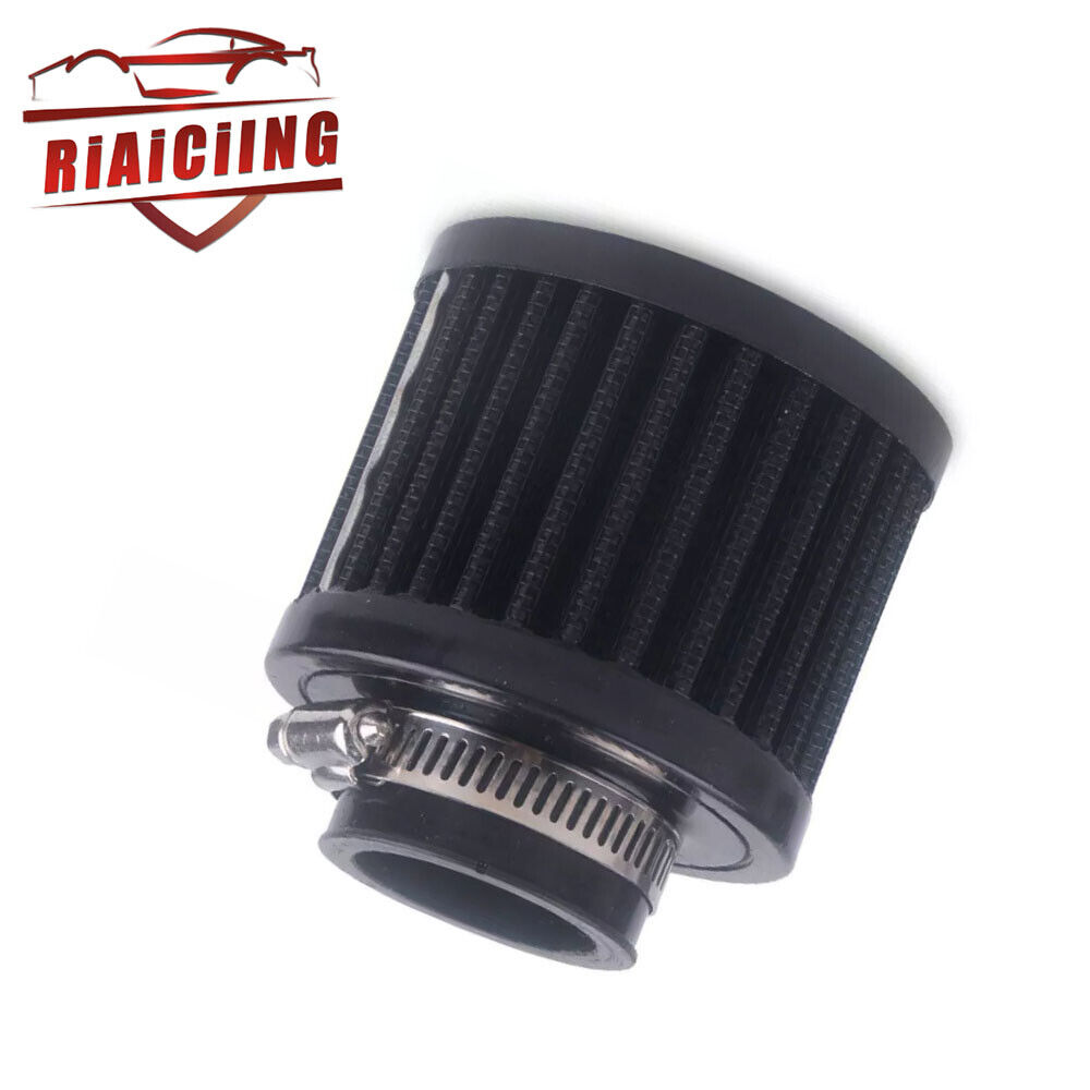 35mm Black Universal Air Filter Replace for Motorcycle/Bike/Oil Catch Tank New