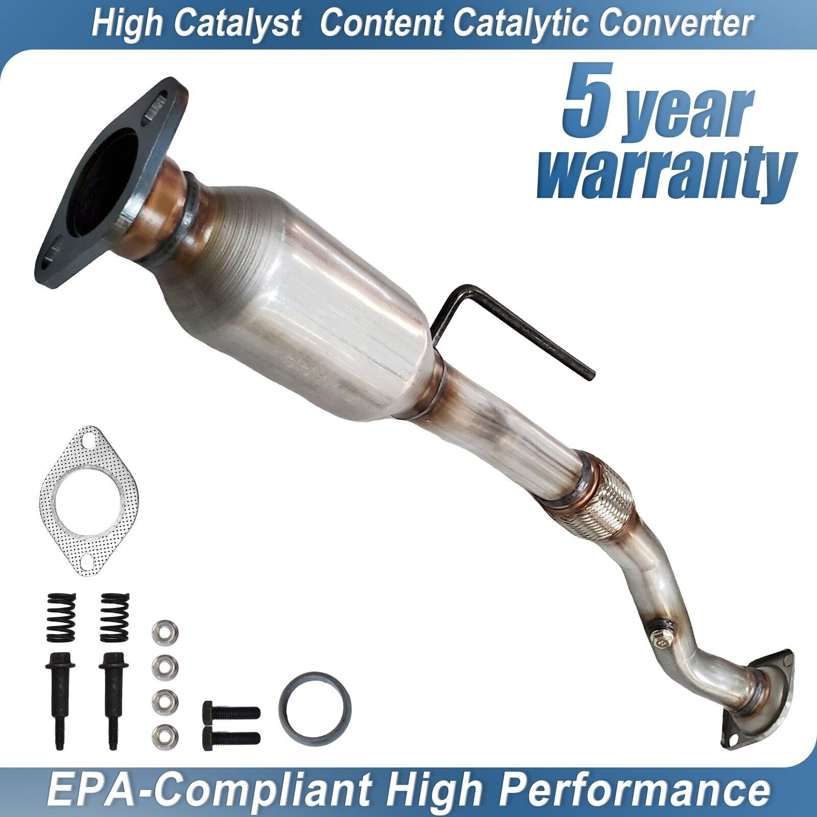 EPA Catalytic Converter Exhaust Flex Pipe for 2002-2005 2006 Nissan Altima 2.5L