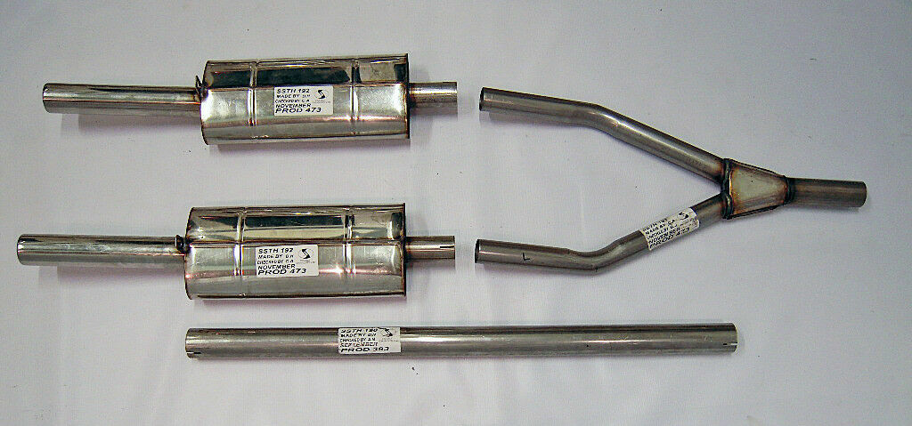 TRIUMPH SPITFIRE SPORTS EXHAUST SYSTEM STAINLESS STEEL TRSHOP.CO.UK 