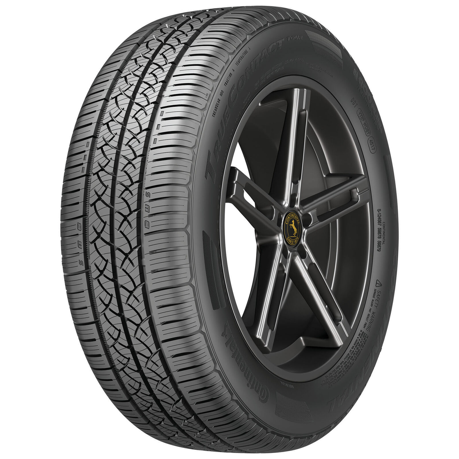 1 New Continental Truecontact Tour  - 225/60r16 Tires 2256016 225 60 16