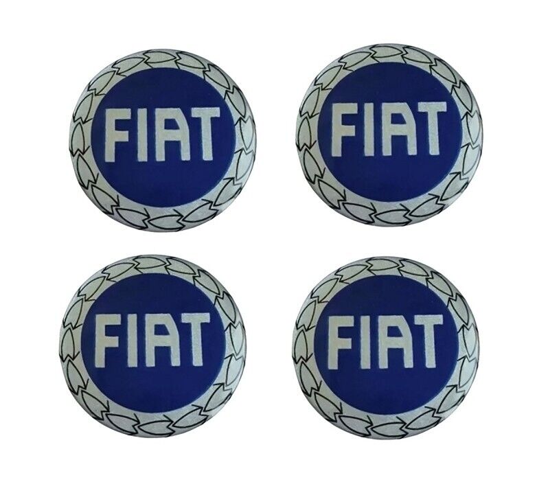 Set of 4 Wheel Cover Centre Caps 50MM For Fiat Punto Bravo Tipo 46746586