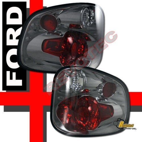 97-00 Ford F150 Lightning Lariat Flareside Stepside Pickup Smoke Tail lights