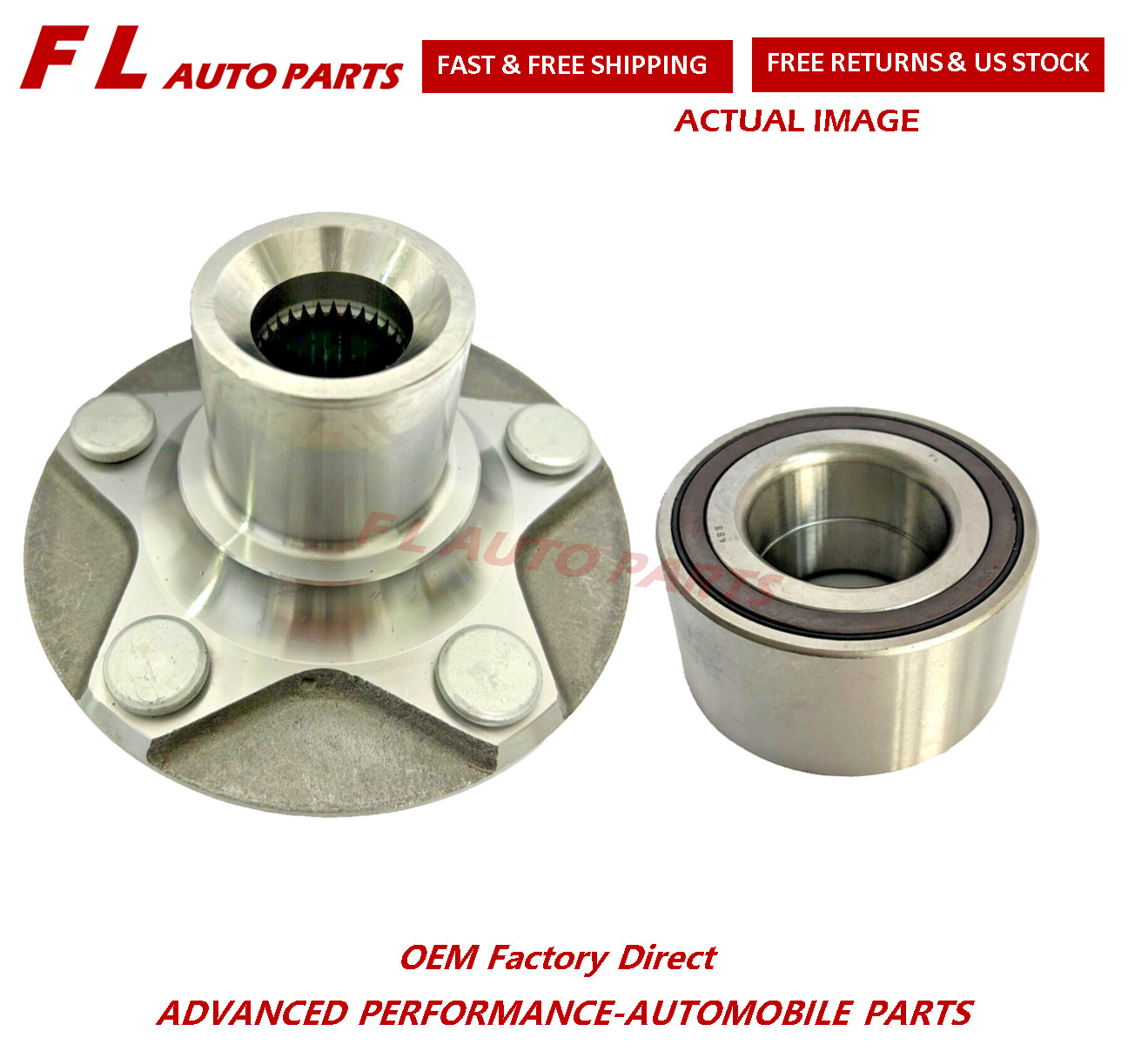 Front wheel hub bearing assembly For Honda Ridgeline 2017-2023 OEM 44600-T6Z-A00