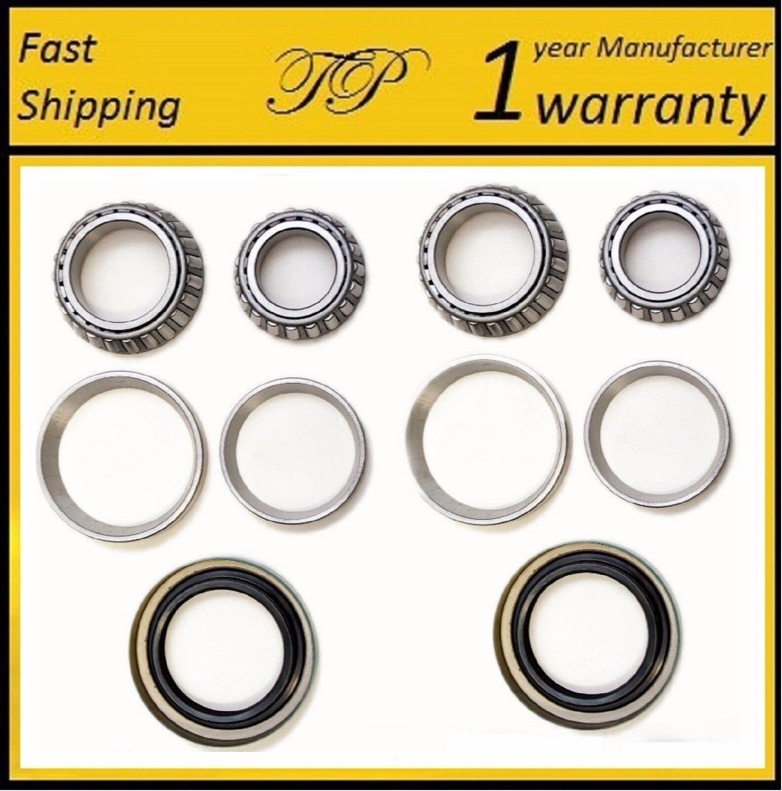 Front Wheel Bearing & Seals Kit For 1975-1980 Ford Granada (2WD 4WD)