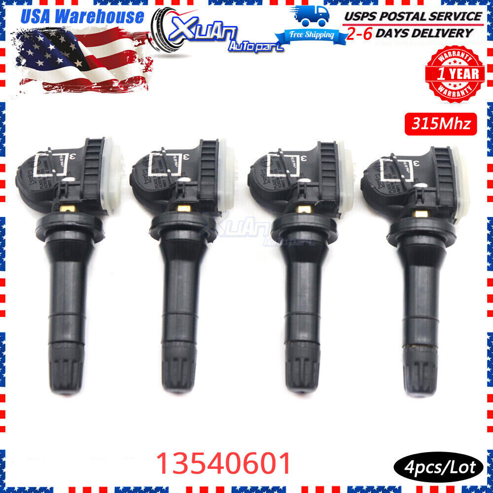 2023 NEW (4) 13540601 for GMC Chevy Buick Cadillac TPMS Tire Pressure Sensor
