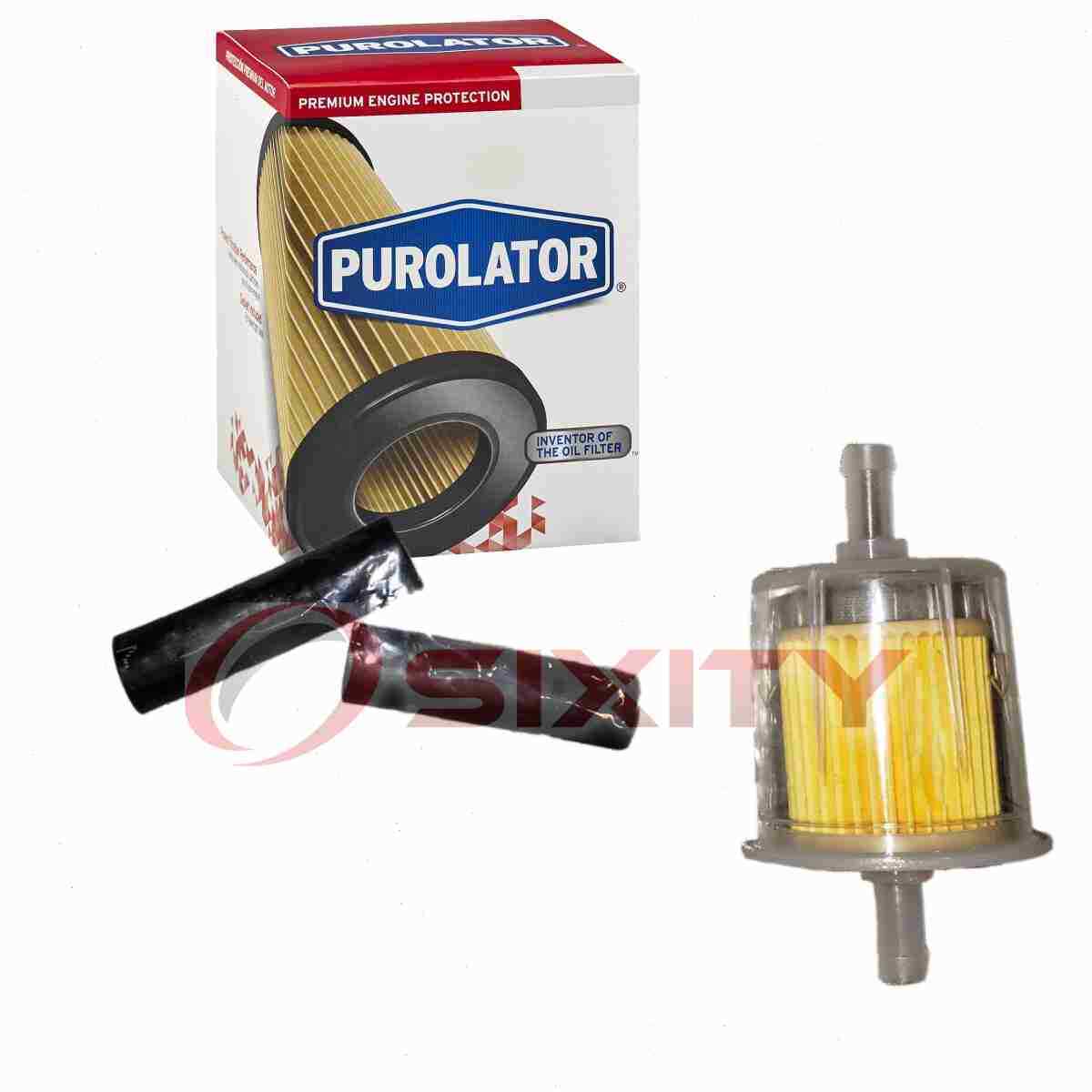 Purolator Fuel Filter for 1975 American Motors Pacer Gas Pump Line Air sz