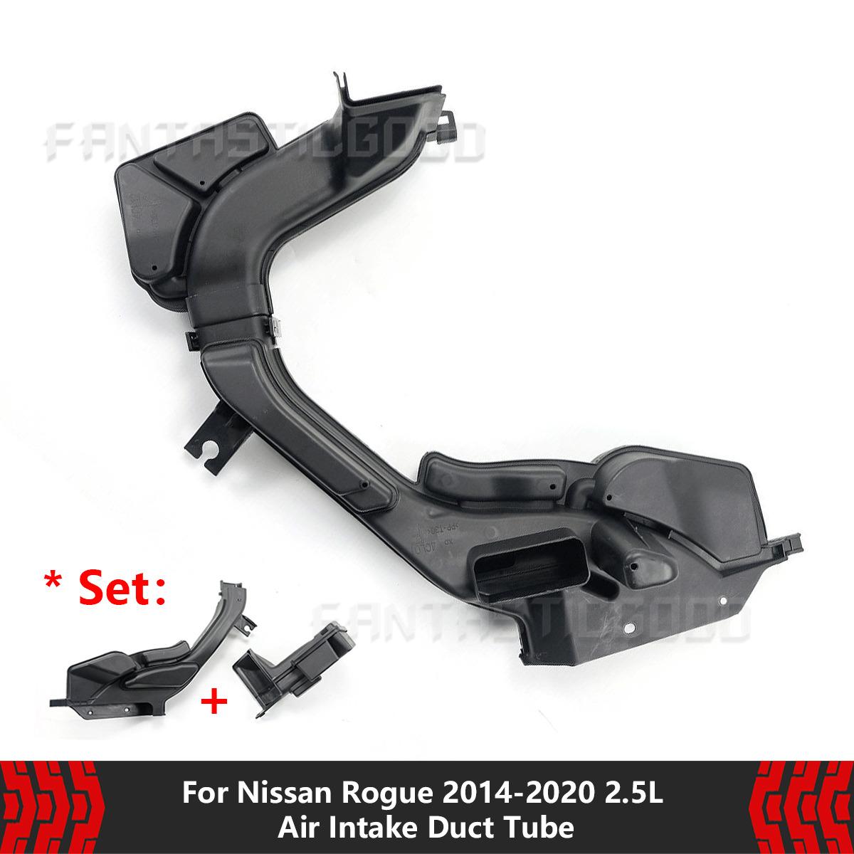 For Nissan Rogue S/SV/SL 14-20 2.5L Air Intake Duct Tube 16554-4CL0D 16554-4BA1A