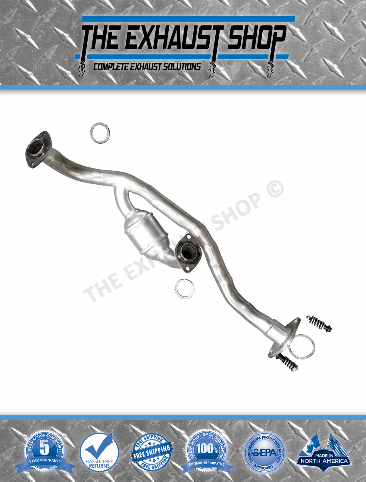 FITS: 2001 2002 2003 Toyota Sienna 3.0L FRONT Y-CATALYTIC CONVERTER