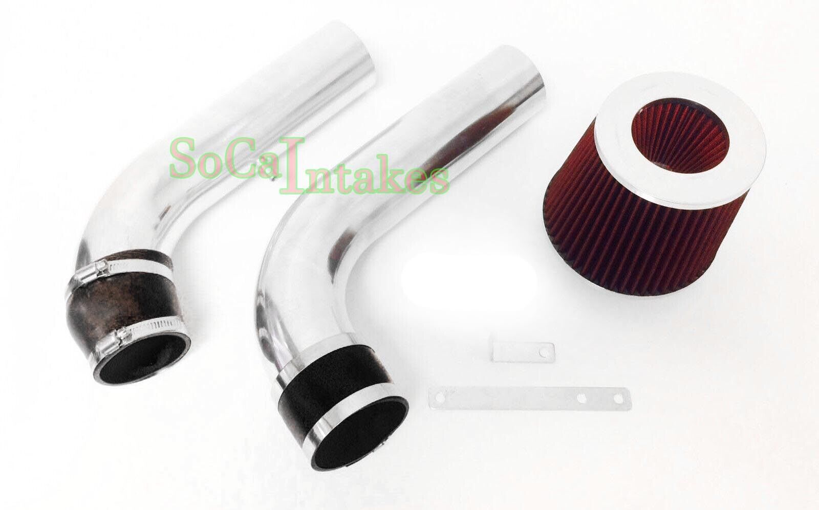 Black Red Cold Air Intake Kit & Filter Set For 2010-2011 Kia Soul 2.0L L4
