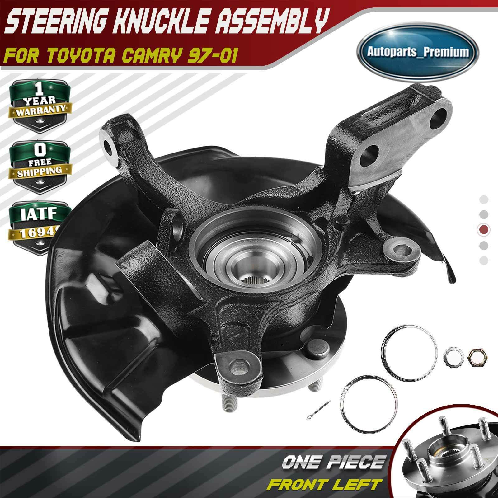 Front Steering Knuckle & Wheel Hub Bearing Assembly for Toyota Camry 1997-2001 