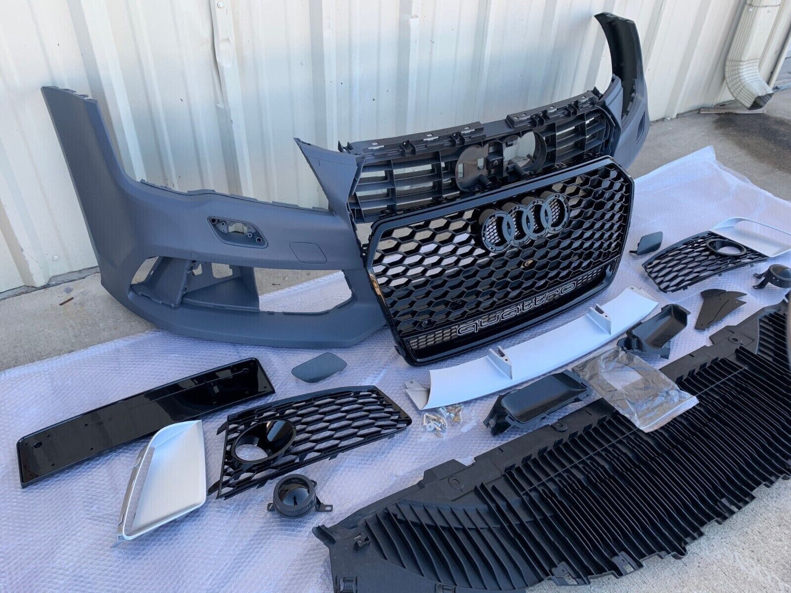 RS7 style front bumper kit for A7/S7 C7 2012-2015 with upgraded Grille