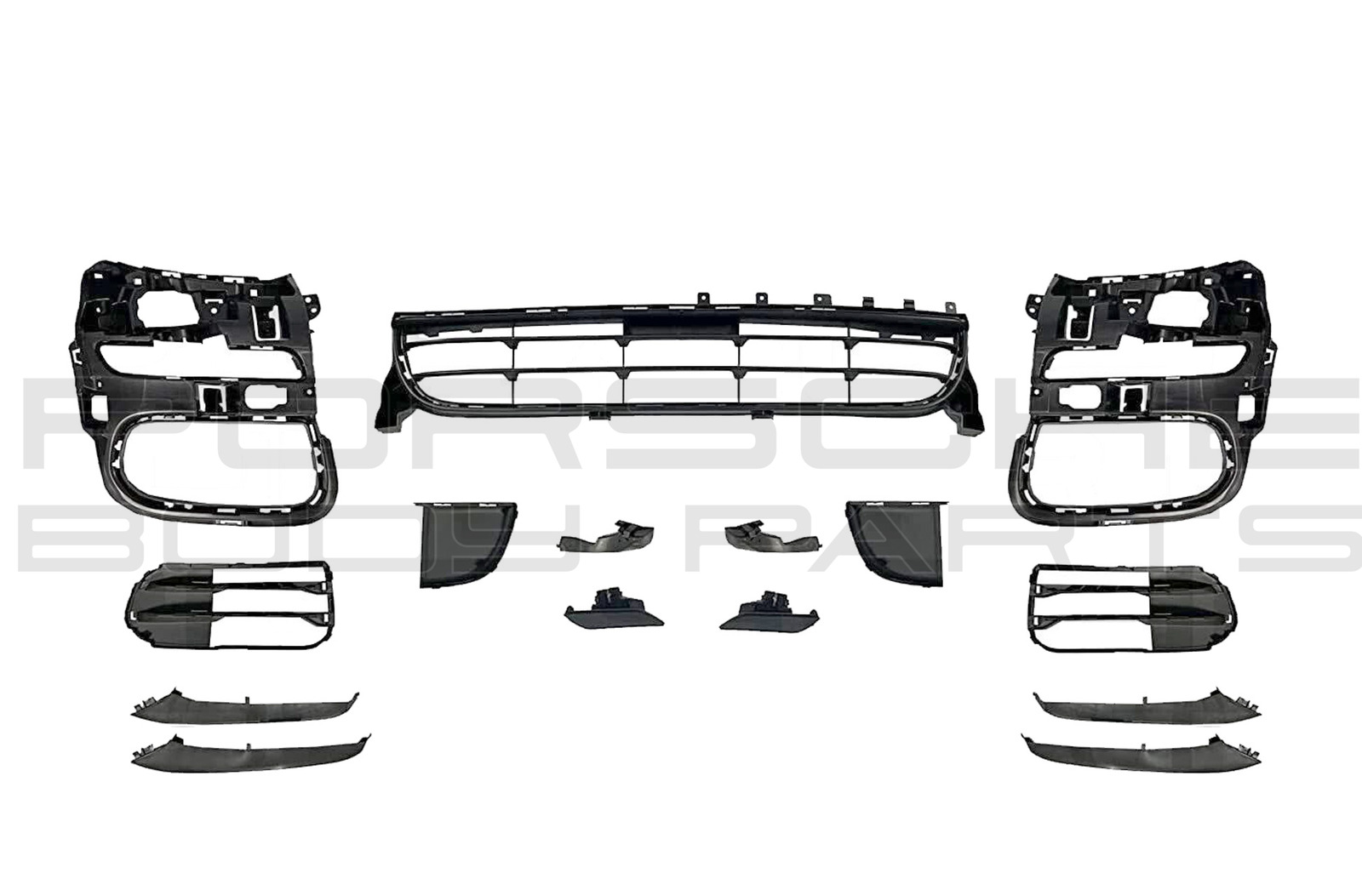 Porsche Panamera 2014 2015 2016 Front Bumper Elements Kit Grille 97050591169