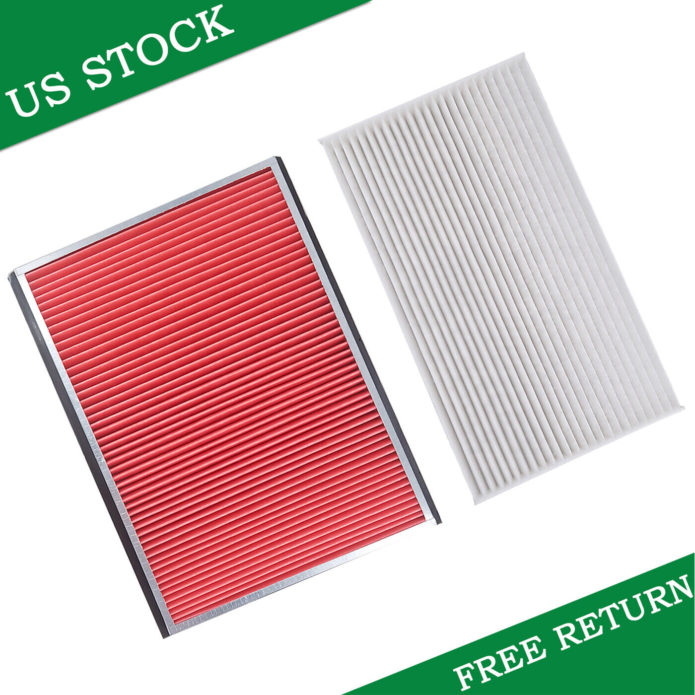 1x Engine Air Filter+1x Cabin Air Filter For Nissan Sentra 13-17 For Juke 11-17
