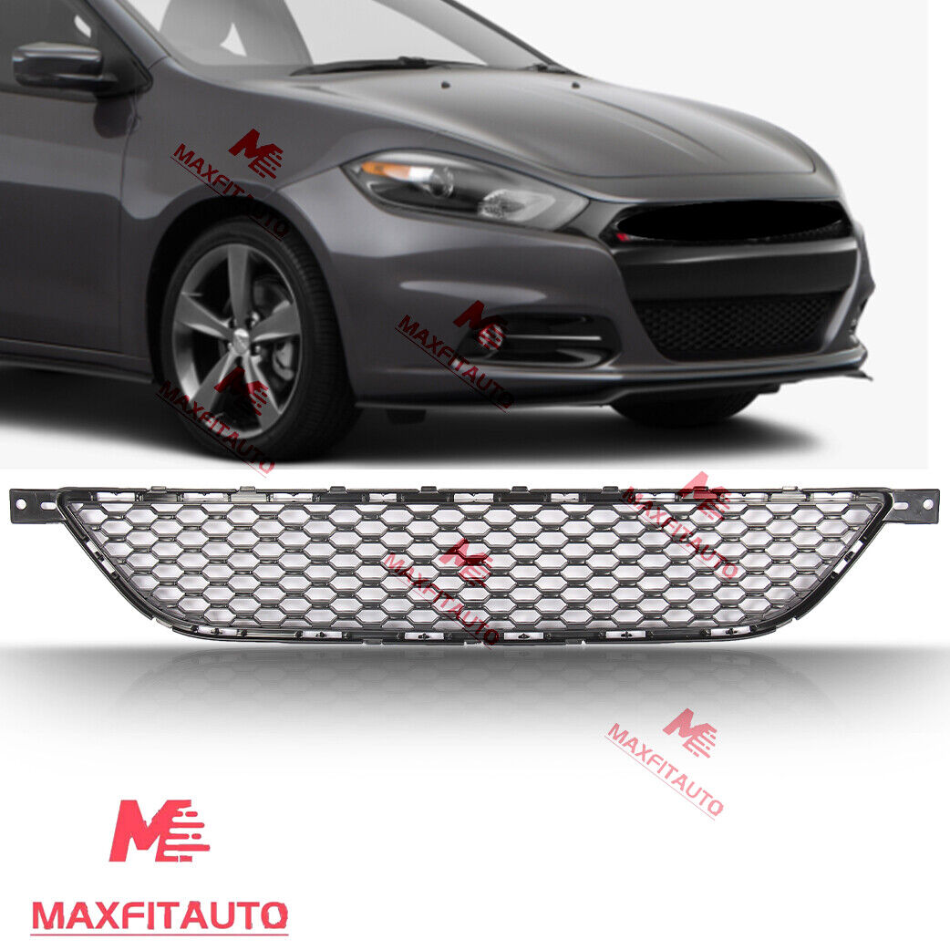 Fits 2013-2016 Dodge Dart Front Bumper Lower Grille Grill Assembly Black