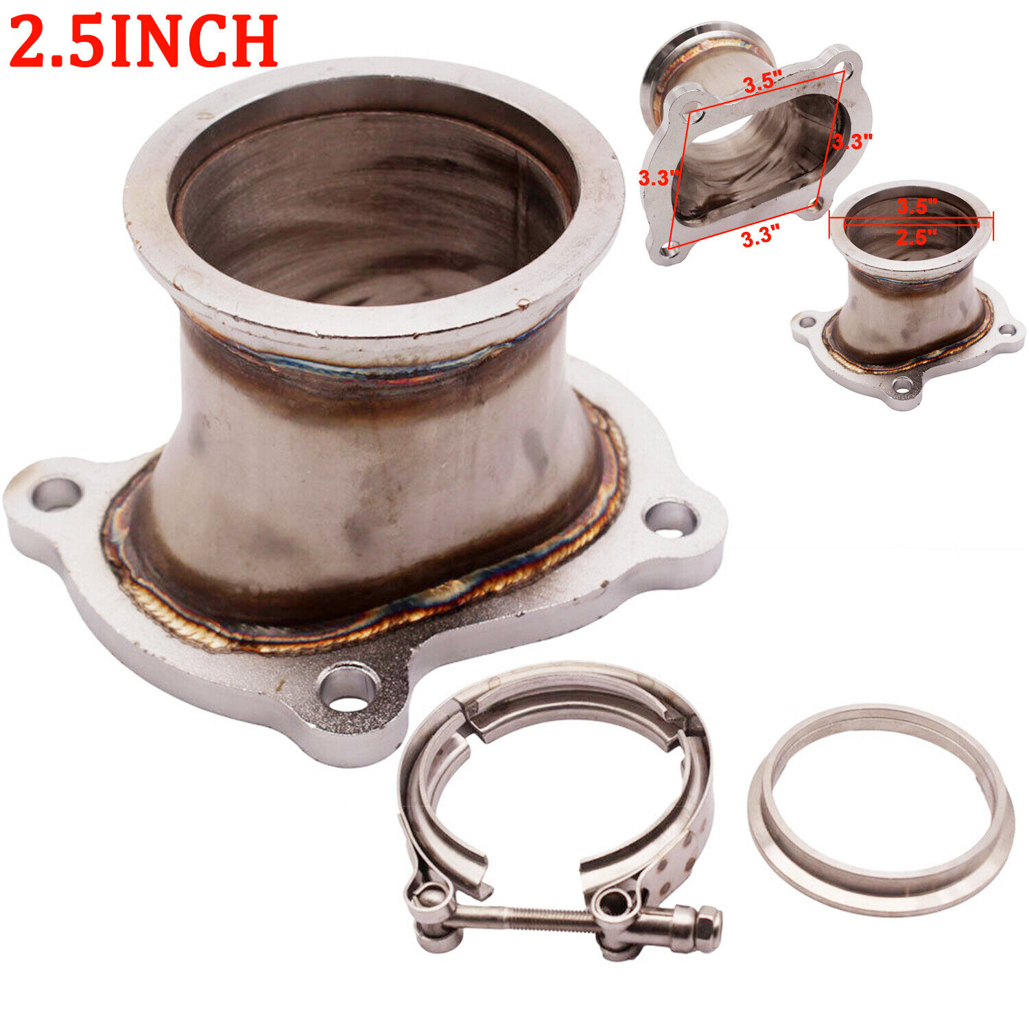 CT26 Downpipe Turbocharger Flange 304 S Steel 2.5\