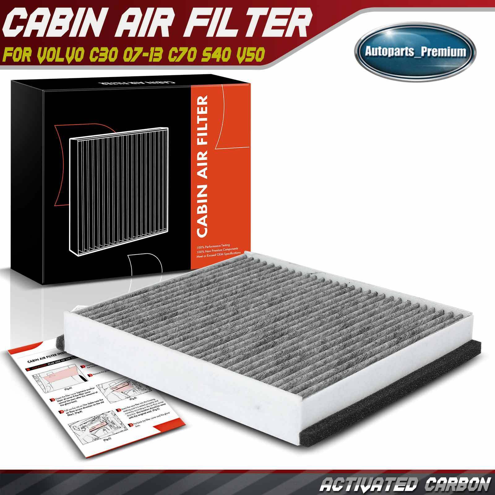 Activated Carbon Cabin Air Filter for Volvo C30 07-13 C70 06-13 S40 04-11 V50