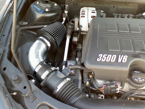 BCP BLACK 2004-2011 Malibu G6 3.5L 3.6L 3.9L V6 Short Ram Air Intake Kit +Filter