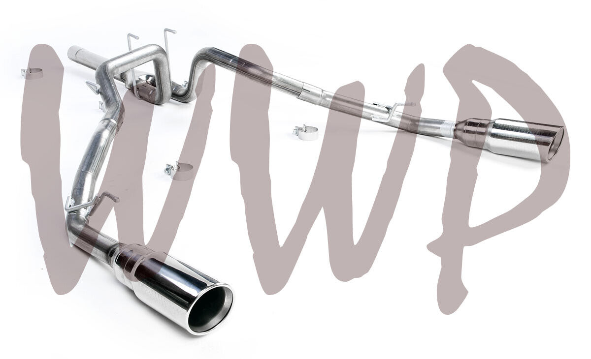 Stainless Dual Split Rear Exhaust System For 14-18 Dodge Ram 1500 3.0L EcoDiesel