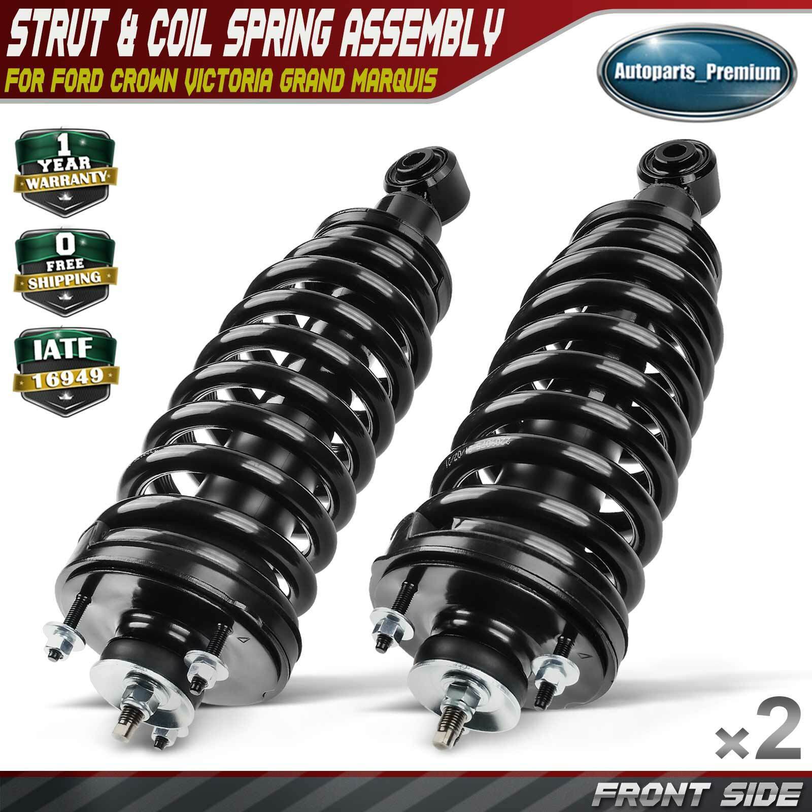 2x Front Complete Strut & Coil Spring Assembly for Ford Grand Marquis Mercury