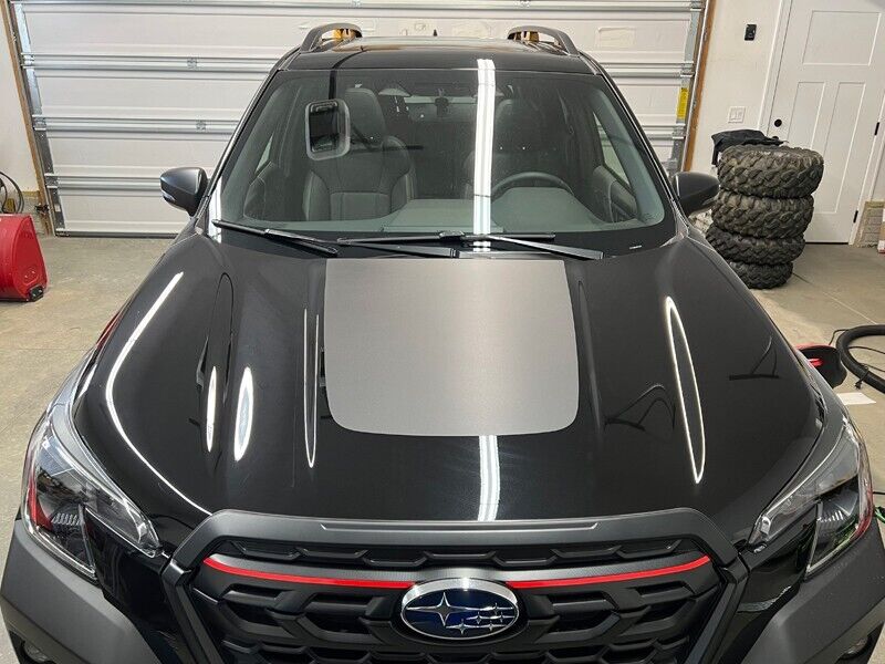 CRUX MOTORSPORTS HOOD STRIPE OVERLAY FOR 2019 + SUBARU FORESTER 2022 + FORESTER