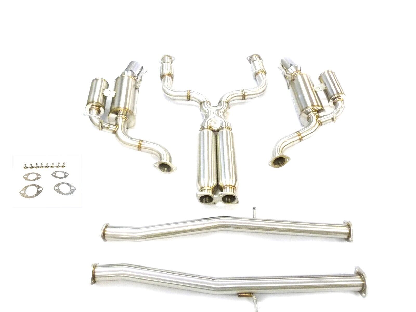 OBX-RS S/S Catback Exhaust Fitment For 08 to 15 G37/G37X/Q60 S 3.7L V6 4Dr.