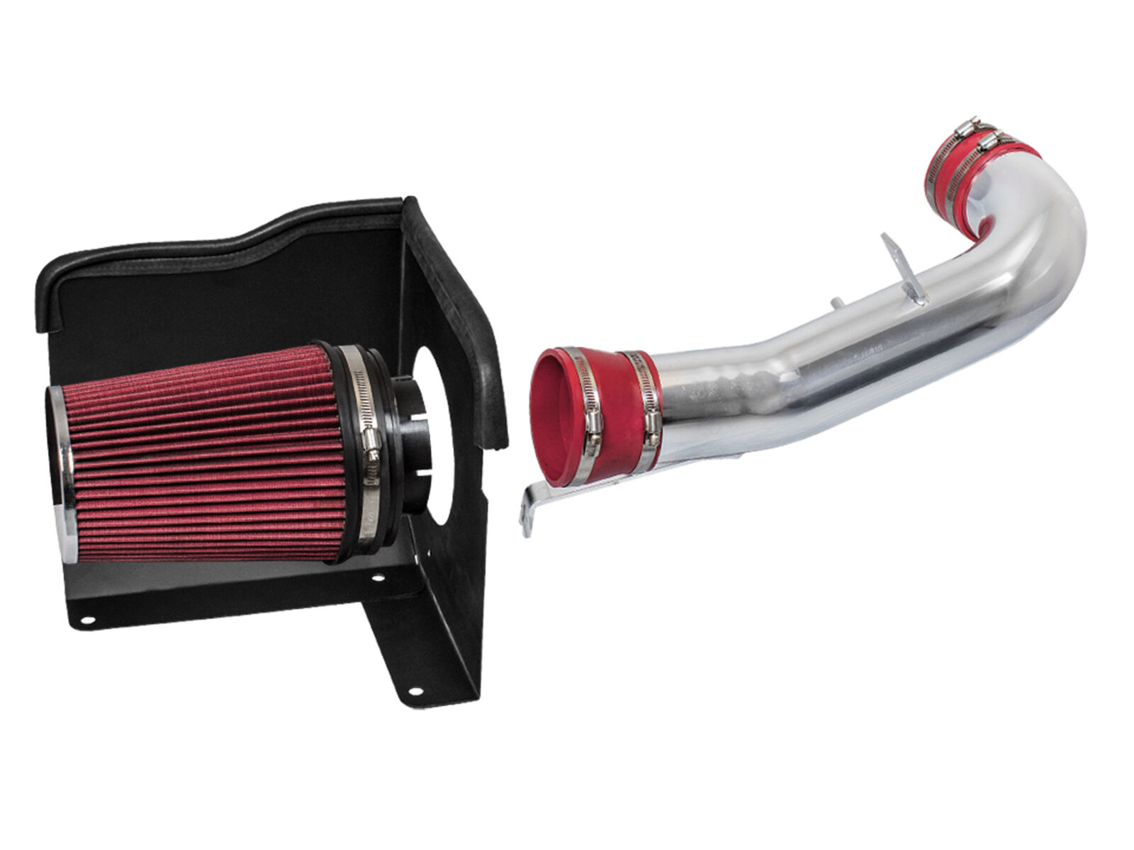 BCP RED 07-08 Avalanche 5.3 6.0 V8 Heat Shield Cold Air Intake Kit+ Filter