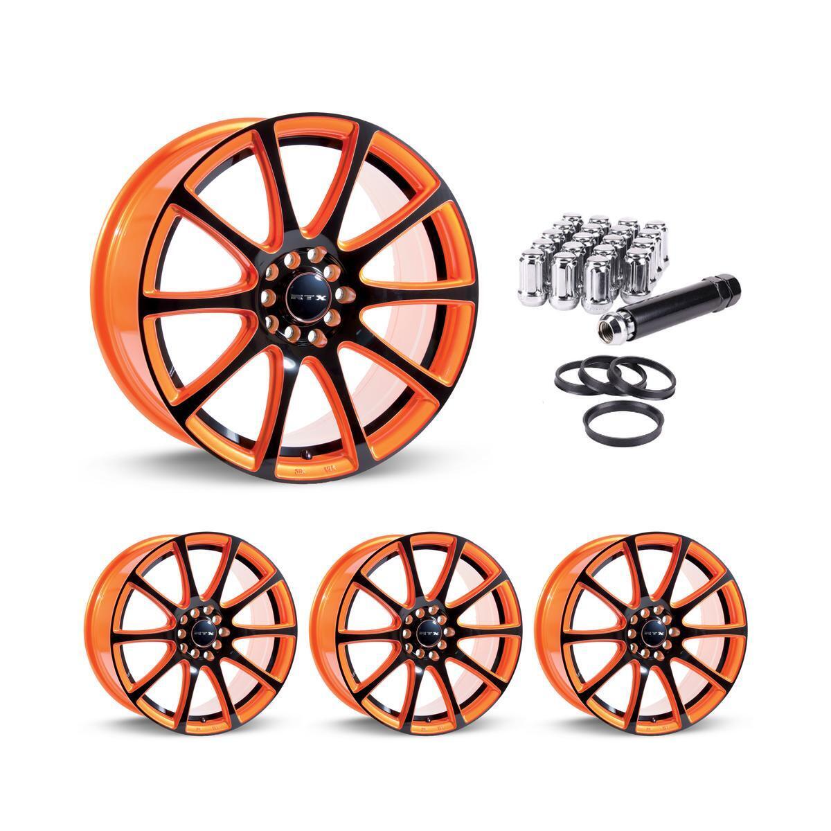 Wheel Rims Set with Chrome Lug Nuts Kit for 87-96 Chevrolet Beretta P815429 17 i