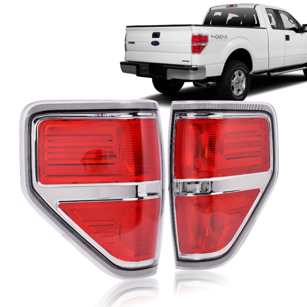 Fit For 2009-2014 Ford F-150 Pickup Truck Rear Tail Lights Brake Lamps Assembly