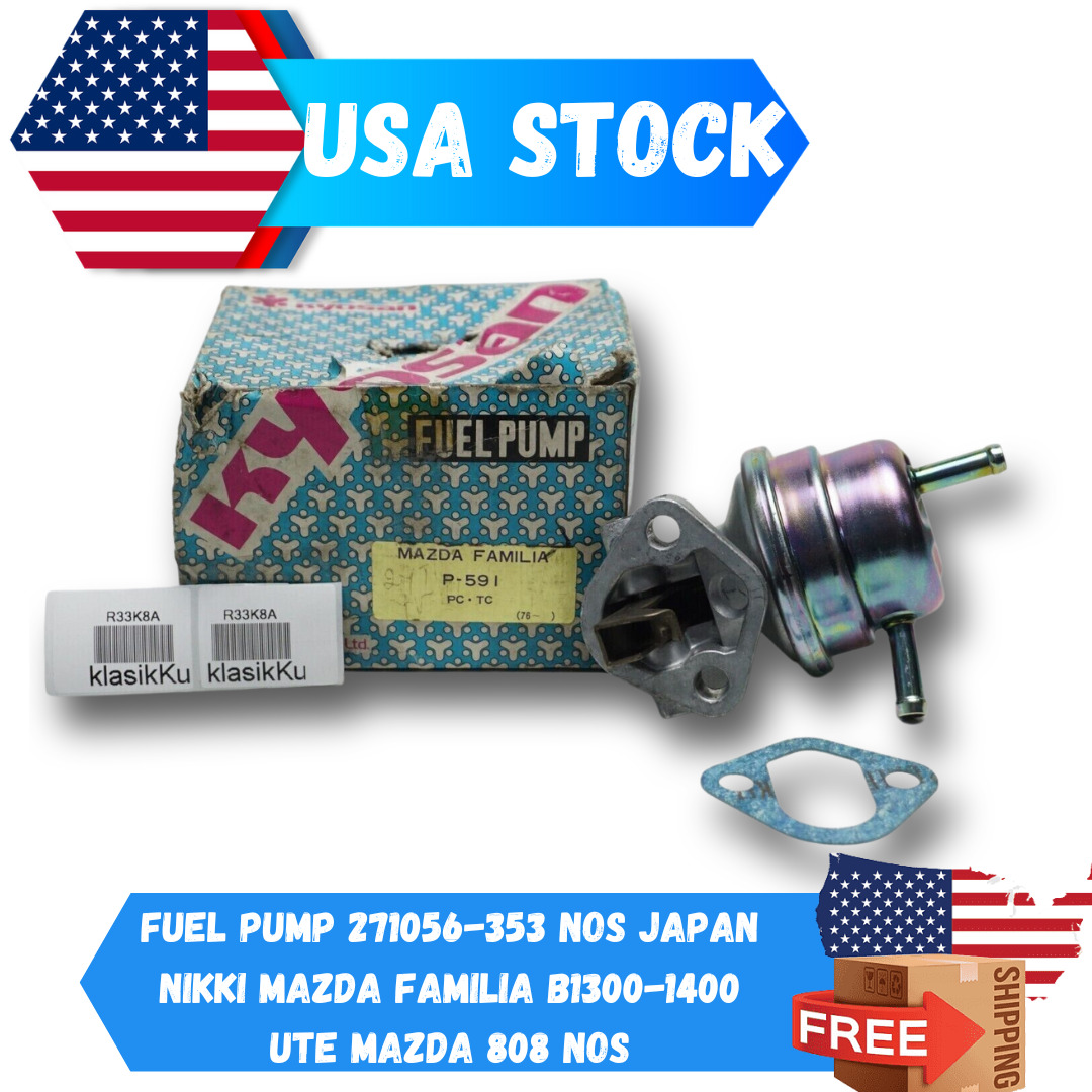 Fuel Pump 271056-353 NOS Japan Nikki Mazda Familia B1300-1400 UTE Mazda 808 NOS