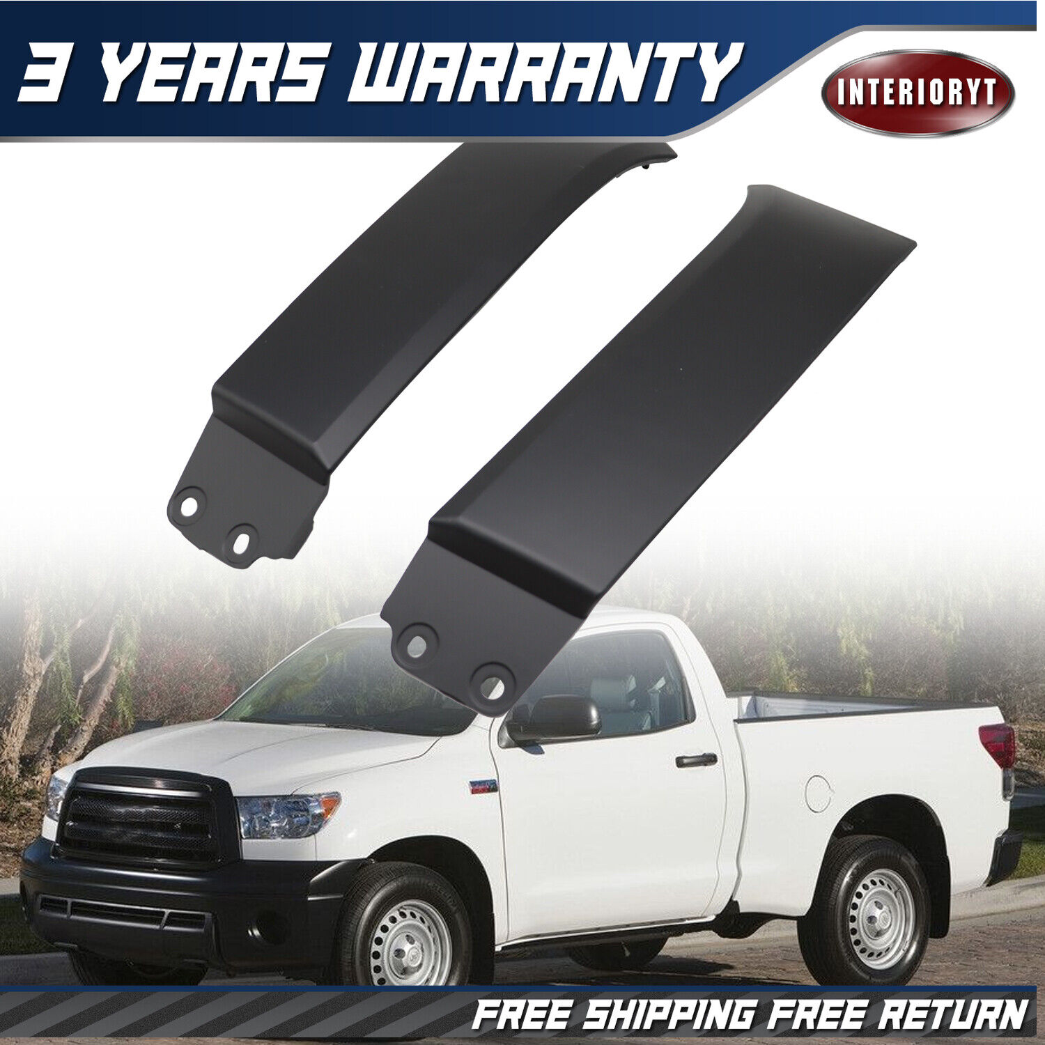 For Toyota TUNDRA SEQUOIA 2007-2013 Front Bumper Headlight Filler Trim Cover