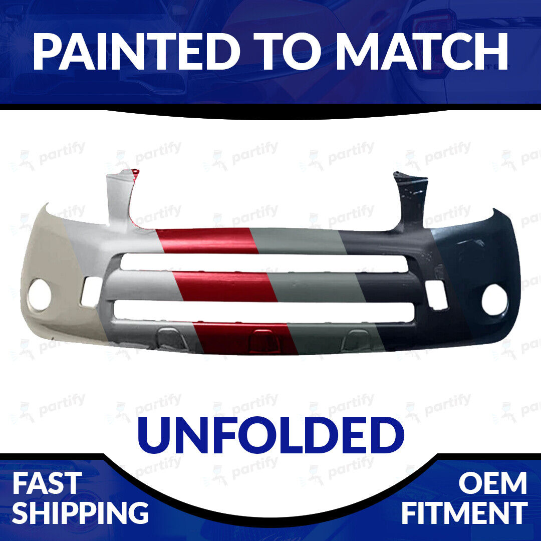 NEW Painted 2006-2008 Toyota RAV4 Unfolded Front Bumper W/O Bumper Ext Holes