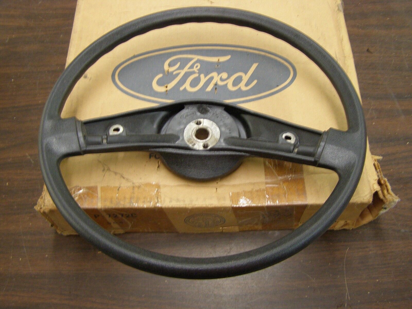 NOS OEM 1984 Ford Ranger Truck Pickup Steering Wheel Black 2 Spoke 1985 1986