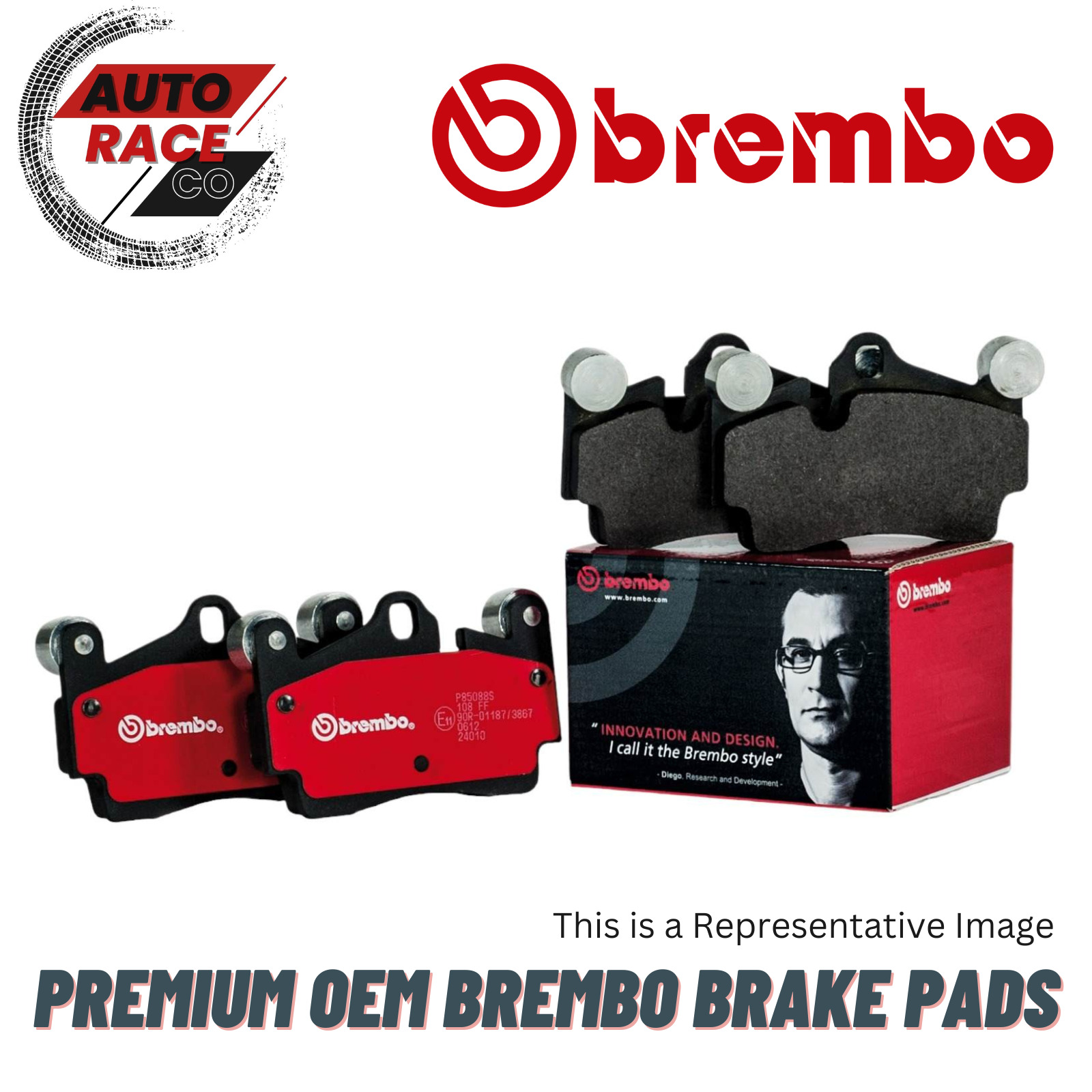 Brembo P06020 Rear Brake Pads Set Kit for 00-06 X5 / 01-06 M3 / 95-01 740i 750iL